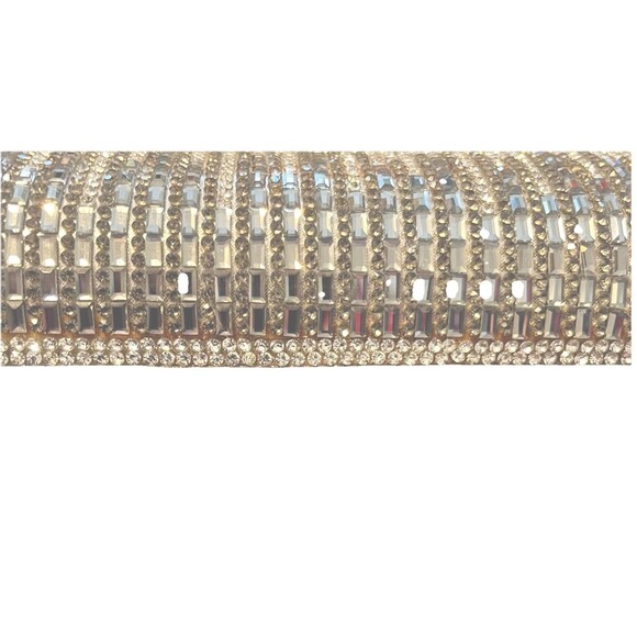 Silver Rhinestone Convertible Crossbody Clutch Purse Evening Bag D'Margeaux NWT - Picture 3 of 15